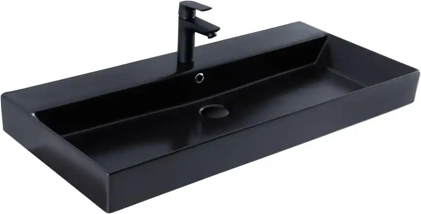 Раковина Sanovit Slim Synergy 100 17100 черный матовый фото 1