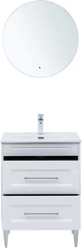 Тумба под раковину Aquanet Бостон new 60 белый сатин, 306367 фото 8