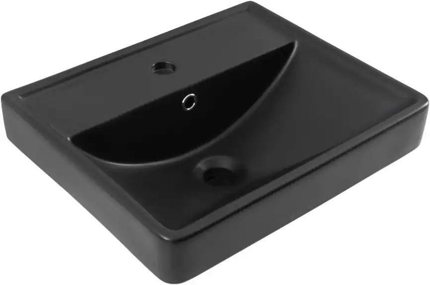 Раковина Aquanet Ирис 50 329246 прямоугольная, Черная матовая фото 5