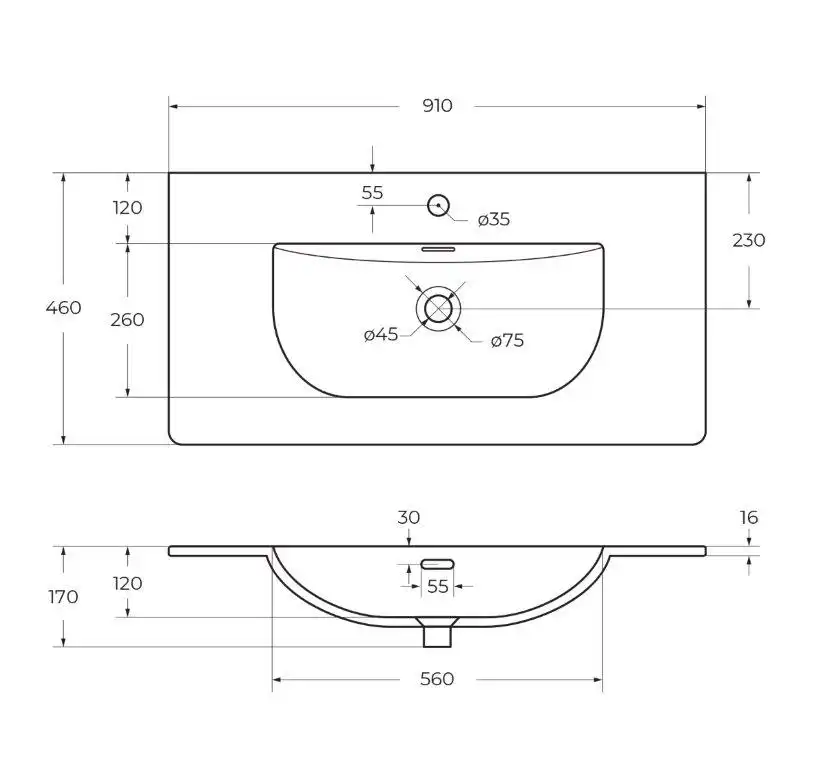 Тумба под раковину BelBagno UNO-900-2C-SO-BO подвесная, Bianco Opaco фото 13