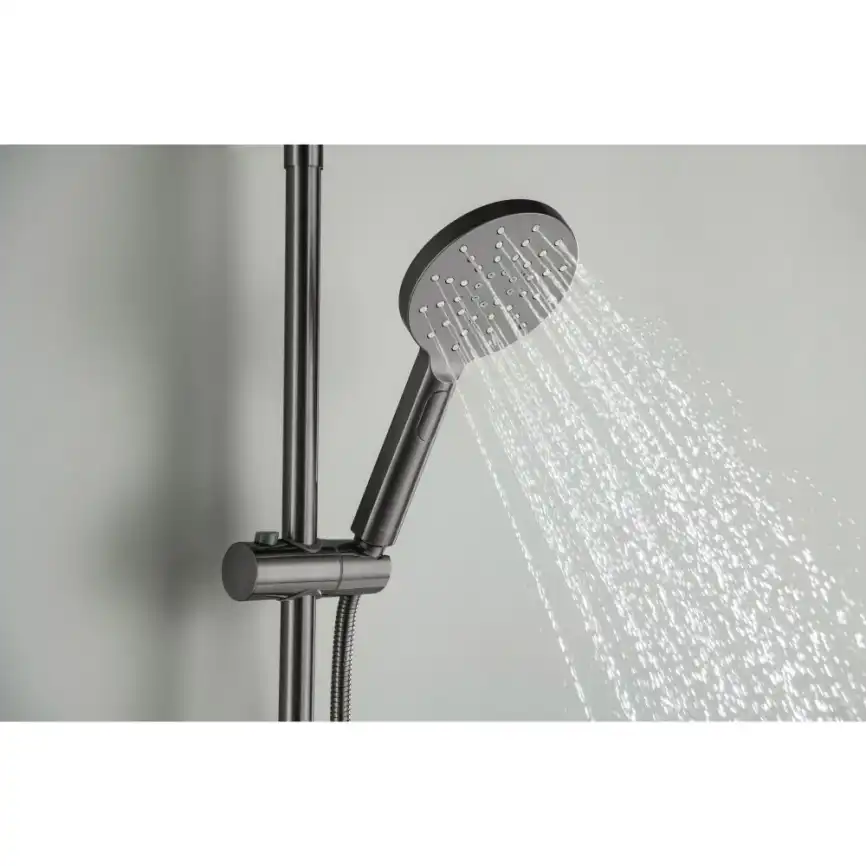 Душевая система Aquatek Европа AQ2343BGM с термостатом, Оружейная сталь фото 7
