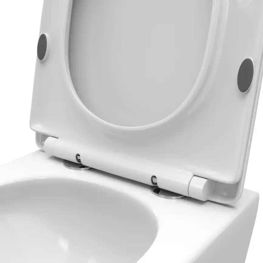 Подвесной унитаз BelBagno UNO-TOR BB5177CH-TOR/SC, безободковый, смыв торнадо с сиденьем микролифт, Белый фото 9