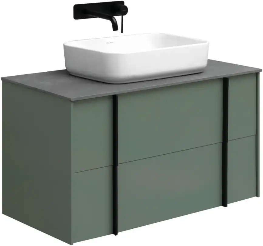 Тумба под раковину Allen Brau Reality 90 1.32006.CGM олива матовый фото 12