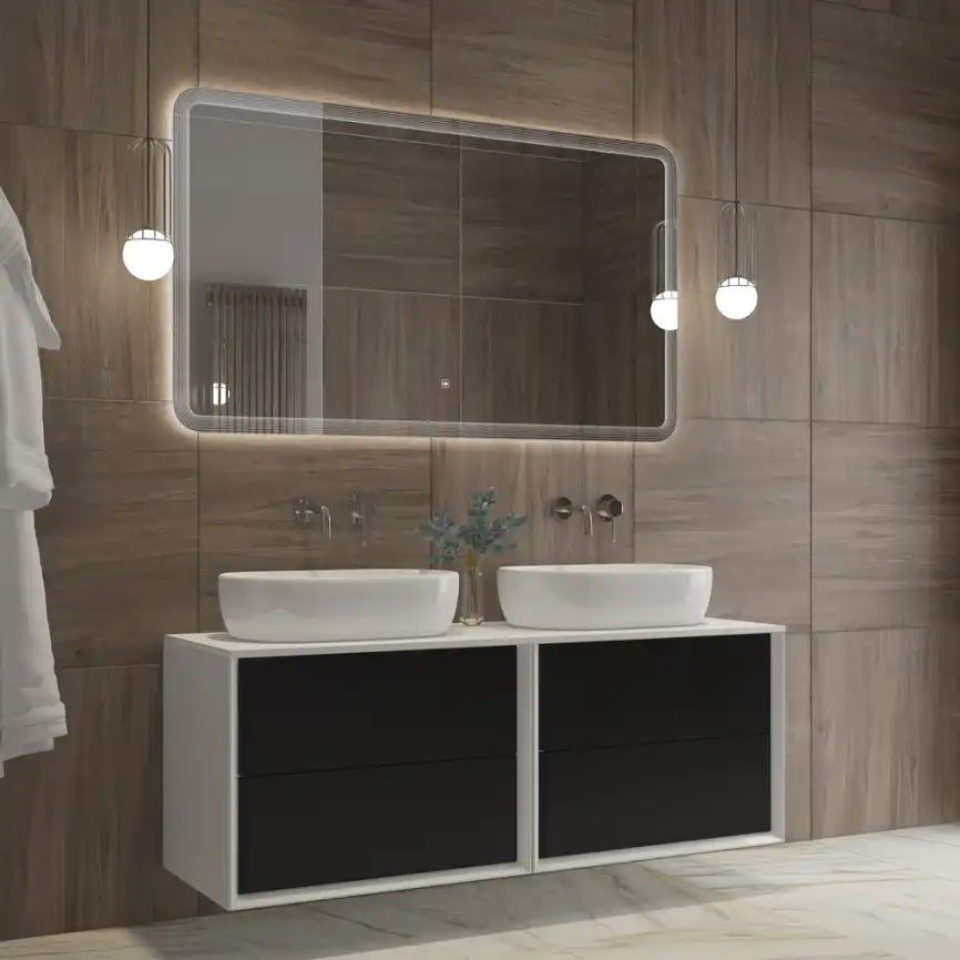 Зеркало Cezares CZR-SPC-DUET-1400-800-LED-TCH фото 9