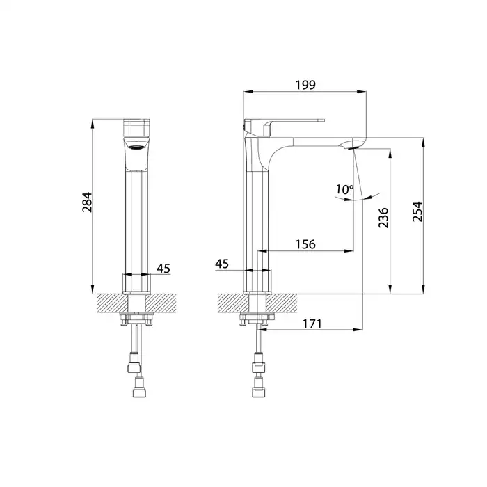 Смеситель для раковины IDDIS Slide SLIBL01i01 высокий цвет, Матовый черный фото 6