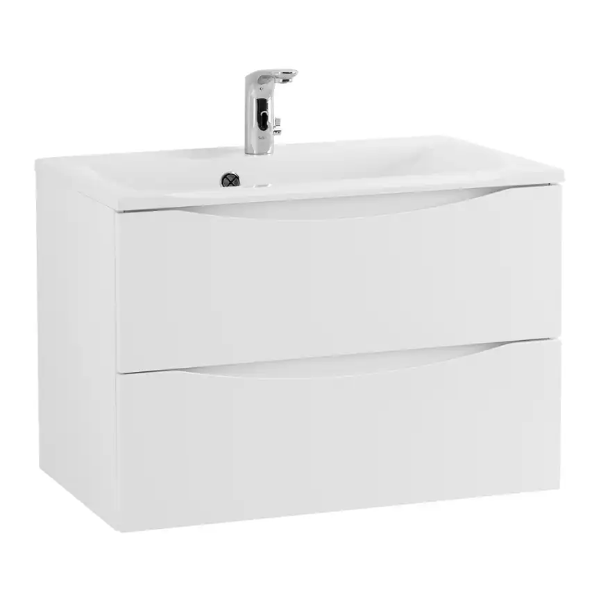 Тумба под раковину BelBagno MARINO-750-2C-SO-BO-P подвесная Bianco Opaco фото 3