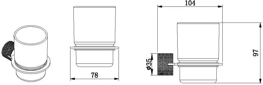 Стакан Allen Brau Priority 4.0 6.31С02-00 хром фото 2