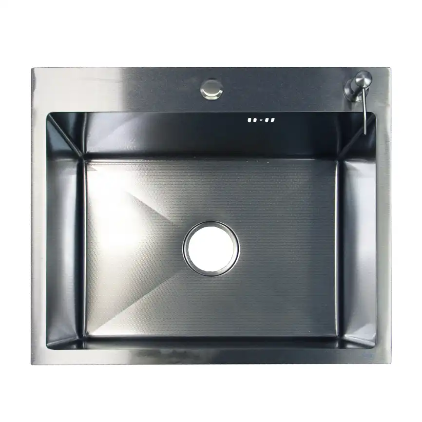 Кухонная мойка AZARIO NICOLE 500х500х220 нержавеющая сталь, серебро соты: AZS5050H фото 2