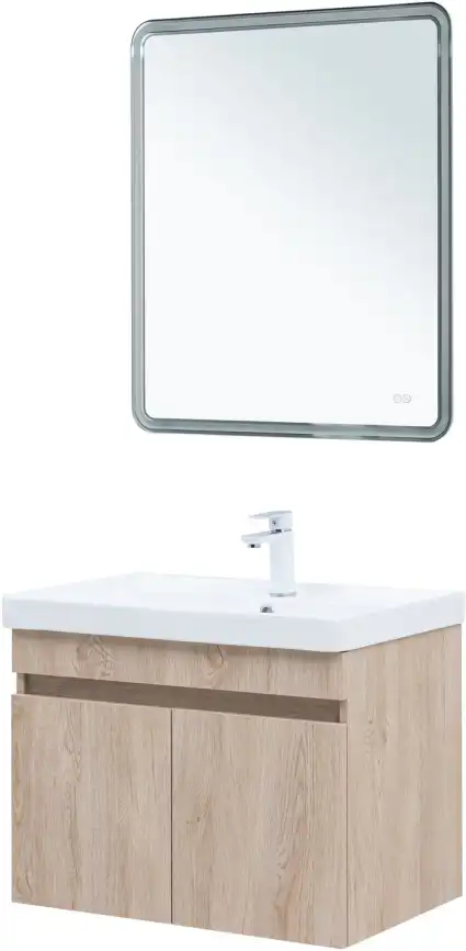 Тумба под раковину Aquanet Оптима 70 дуб светлый, 344804 фото 11