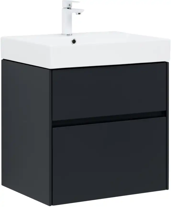 Тумба под раковину Aquanet Бруклин 60 антрацит матовый 310140 фото 1