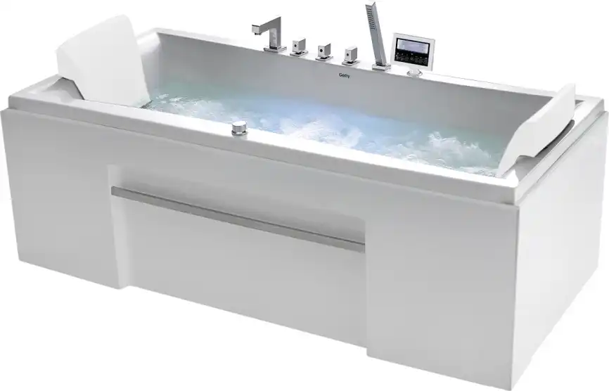 Акриловая ванна Gemy G9076 K 177х81 с гидромассажем, прямоугольная фото 1