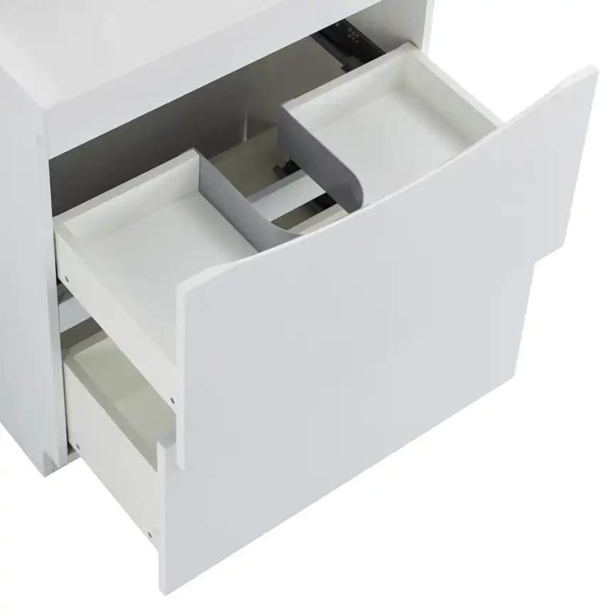 Тумба под раковину BelBagno MARINO-600-2C-PIA-BL-P напольная Bianco Lucido фото 7