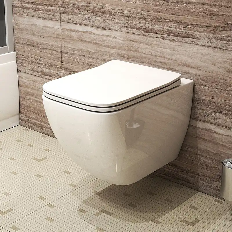 Подвесной унитаз Grossman GR-4447S безободковый, Белый глянцевый фото 4