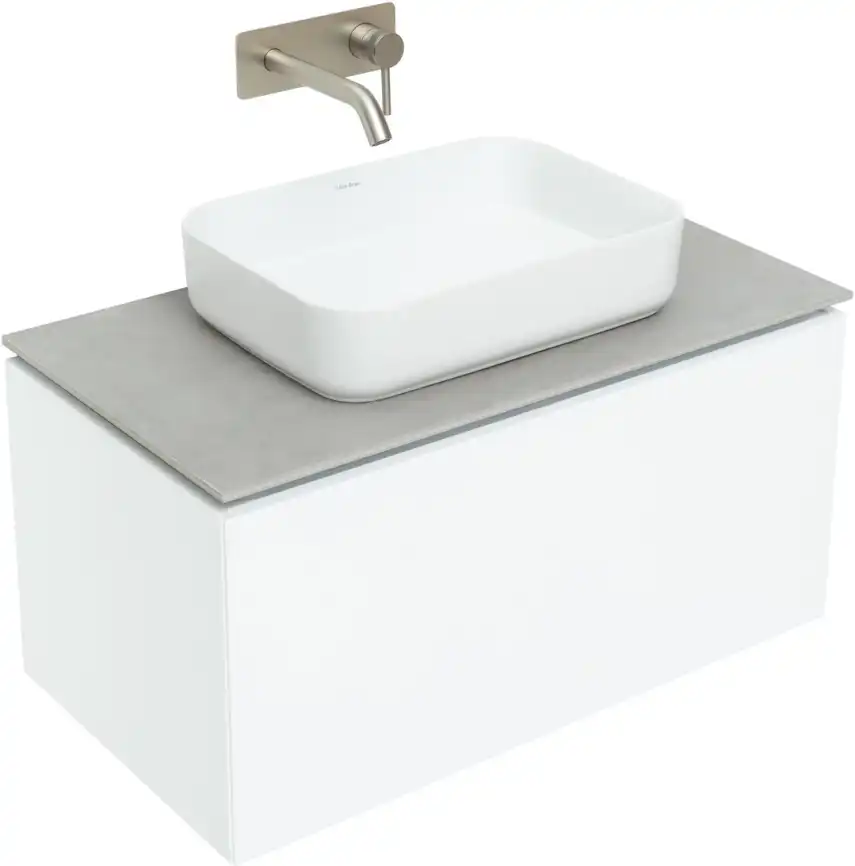 Тумба под раковину Allen Brau Infinity 85 1.21002.WM белый матовый фото 7