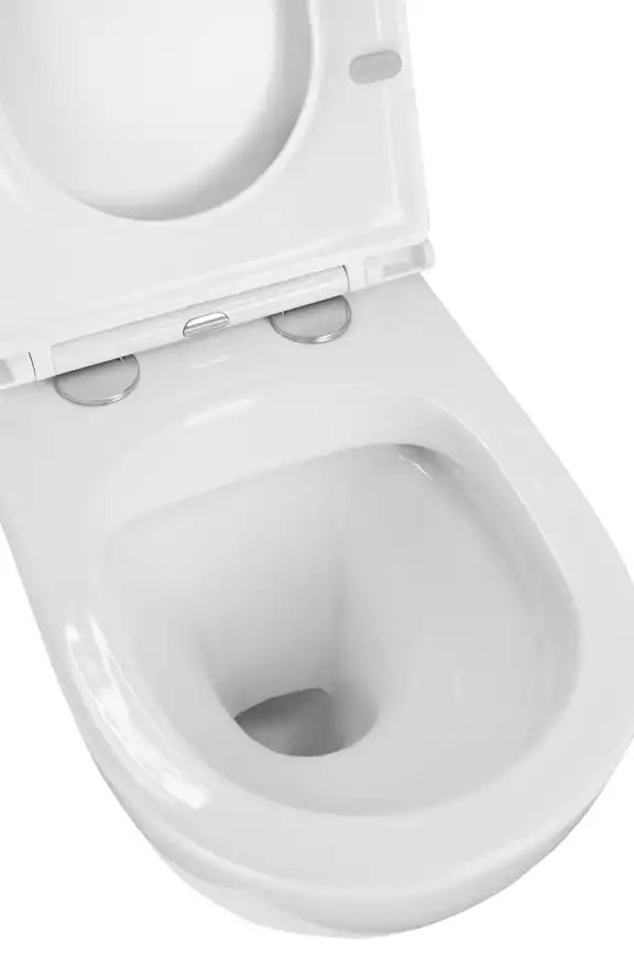 Подвесной унитаз безободковый Azario Grado  AZ-0046N , с сидением микролифт, цвет белый фото 7