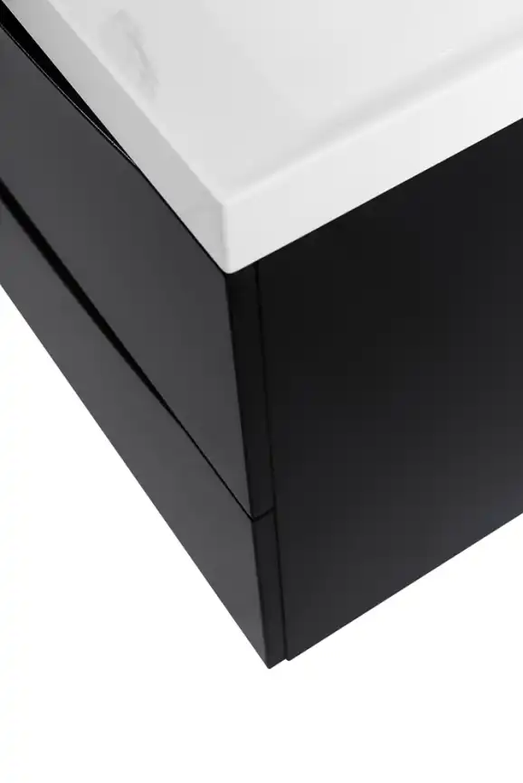 Тумба под раковину BelBagno MARINO-600-2C-SO-NL-P подвесная Nero Lucido фото 9