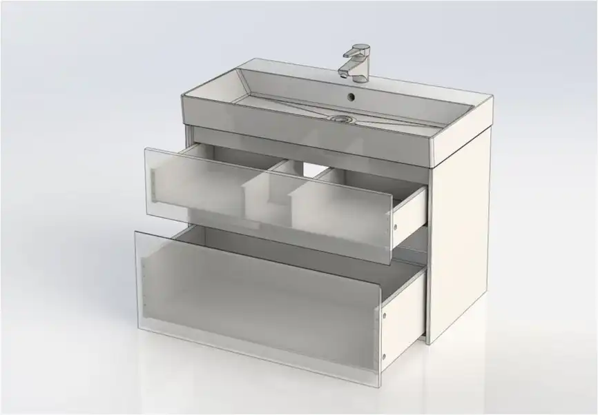 Тумба под раковину Aquanet Бруклин 85 белый 203960 фото 6