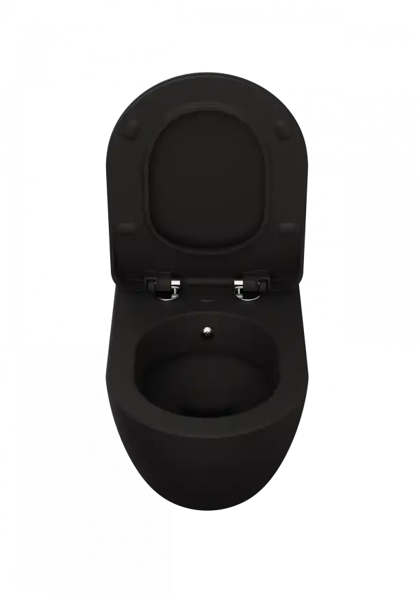 Унитаз подвесной с биде Creavit Free FE320-00SM00E-0000 с сиденьем микролифт Черный матовый фото 3
