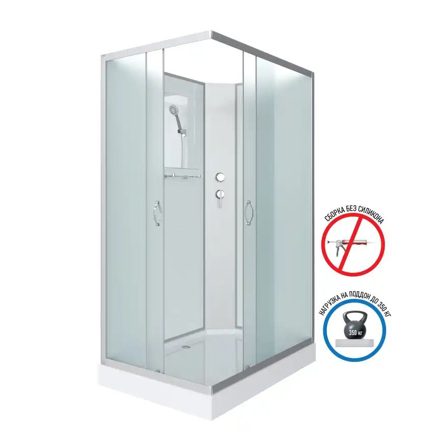 Душевая кабина Niagara Classic 100х80х200 NG-43085-14QBK низкий поддон, без гидромассажа фото 1