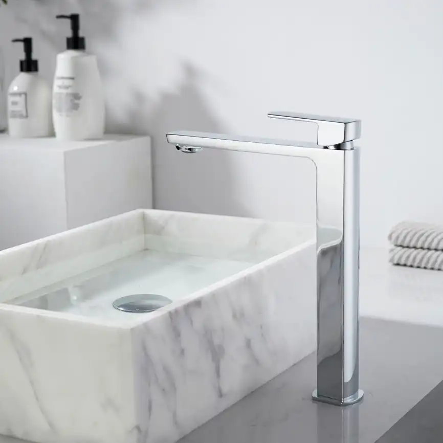 Смеситель для накладной раковины Vincea Next VBF-1N2CH однорычажный, хром фото 7