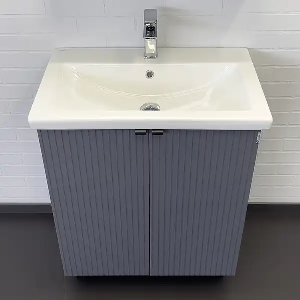 Тумба с умывальником Comforty Лима 70 Антрацит, 00-00013686 фото 7
