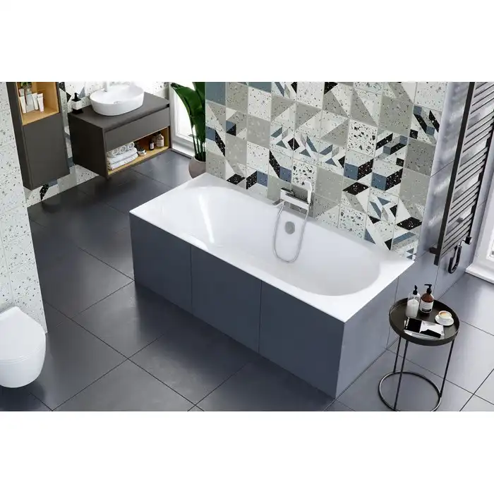 Акриловая ванна Excellent Oceana Slim 170х75 WAEX.OCE17WHS с тонким бортом, встраиваемая, Белая фото 2