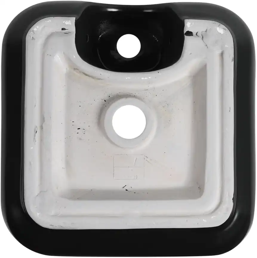 Раковина накладная Aquanet CITY-2-MB 38,5х38,5х14 квадратная, Черная матовая фото 3