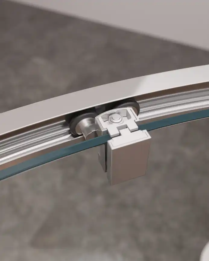 Душевой уголок CEZARES MOLVENO-RH-1-110/90-C-Cr-IV стекло Прозрачное, профиль Хром фото 3