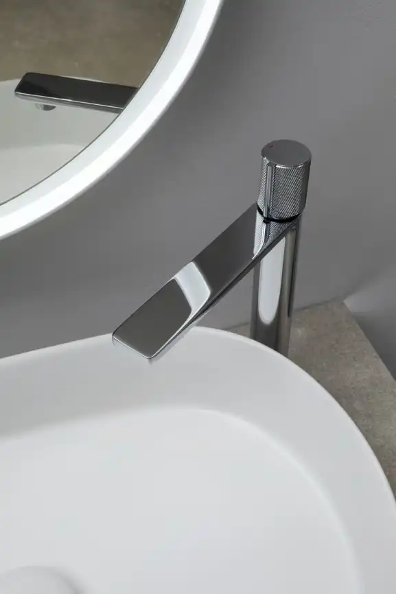 Смеситель для накладной раковины Allen Brau Liberty 5.33002-00, однорычажный, высокий, Хром фото 10