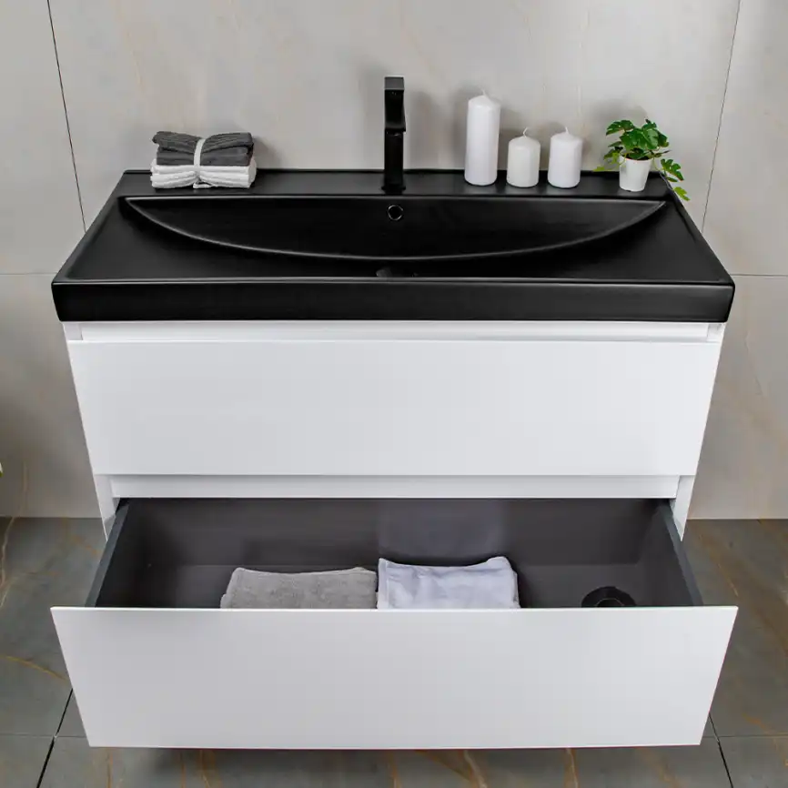 Тумба с раковиной AVS Гармония 100 белая, N821-07-1000WG-02-1010BM фото 8