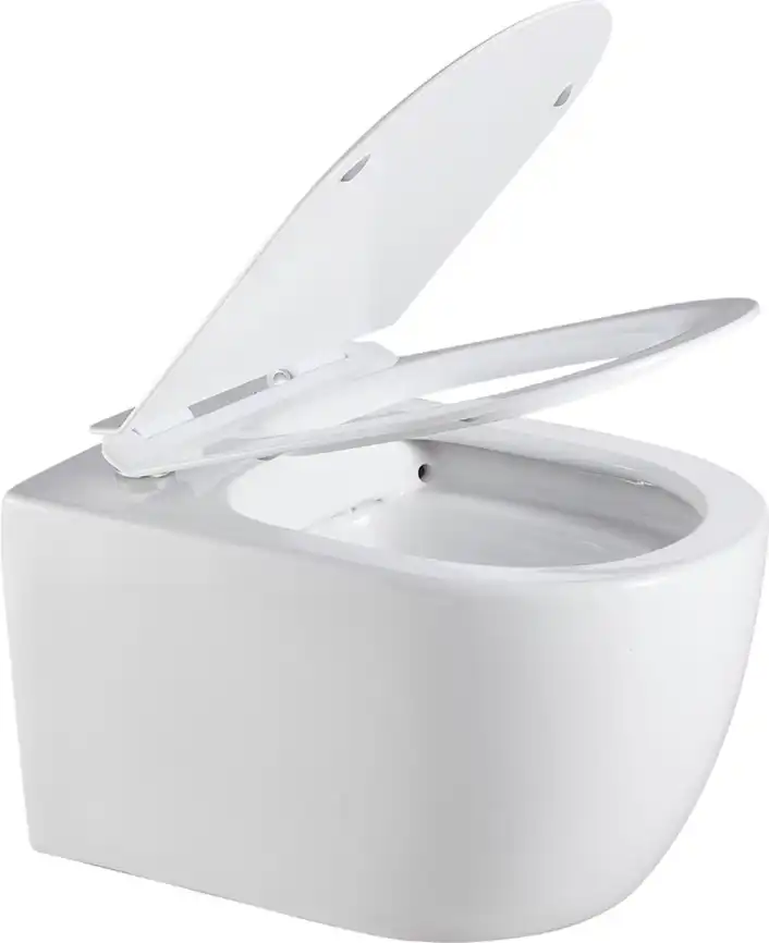 Унитаз подвесной Logan L1W с сидением Soft Close -SLIMSEAT, белый фото 4