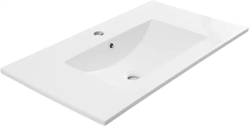 Раковина Aquanet Flow 80, белая, 347431 фото 4