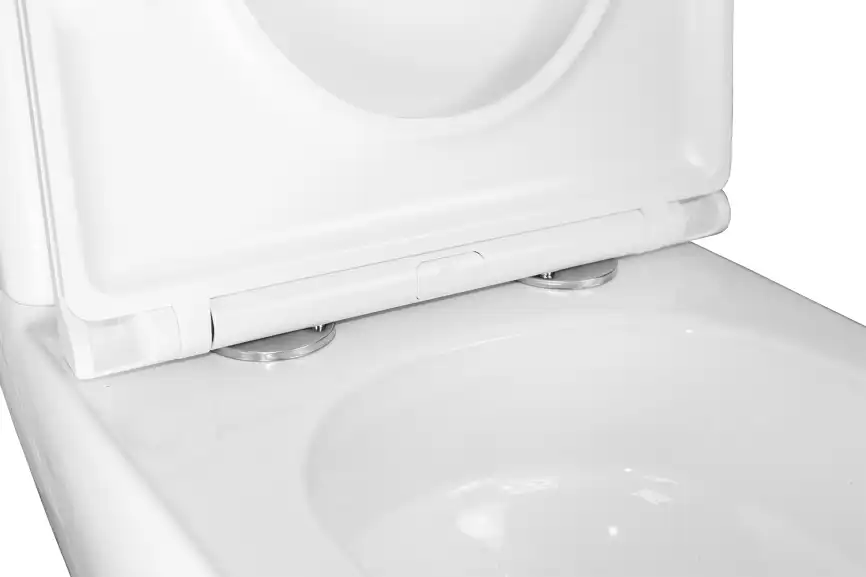 Унитаз напольный Azario  Joy AZ-2168-UQ3 безободковый, смыв Торнадо, с бачком и сидением микролифт, Белый глянцевый фото 9