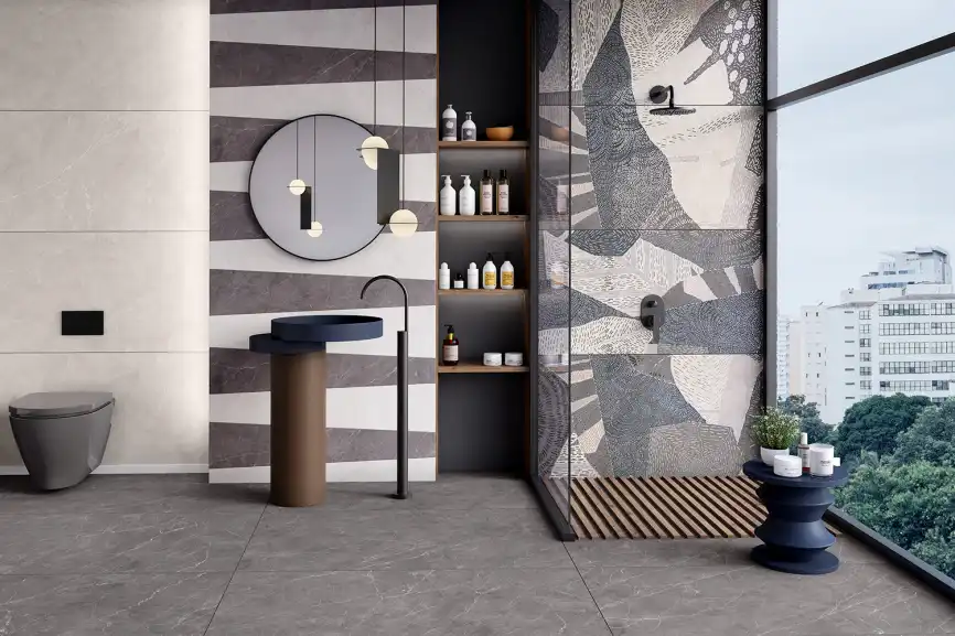 Керамогранит AZARIO PYRENEES GREY 60х120 Glossy granula (P4110821138) фото 5