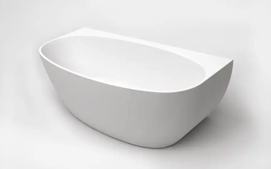 Акриловая ванна BELBAGNO 170х80 BB83-1700-W0 овальная, пристенная, без перелива, Белая фото 1