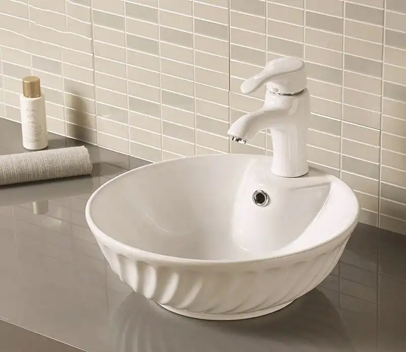 Раковина накладная CeramaLux 405х405х160 9074, цвет Белый фото 1