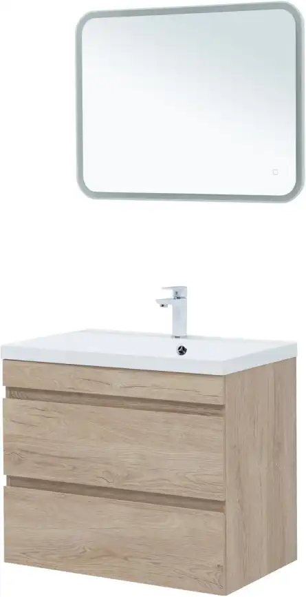 Тумба под раковину Aquanet Нота New 75 дуб светлый 334198 фото 10