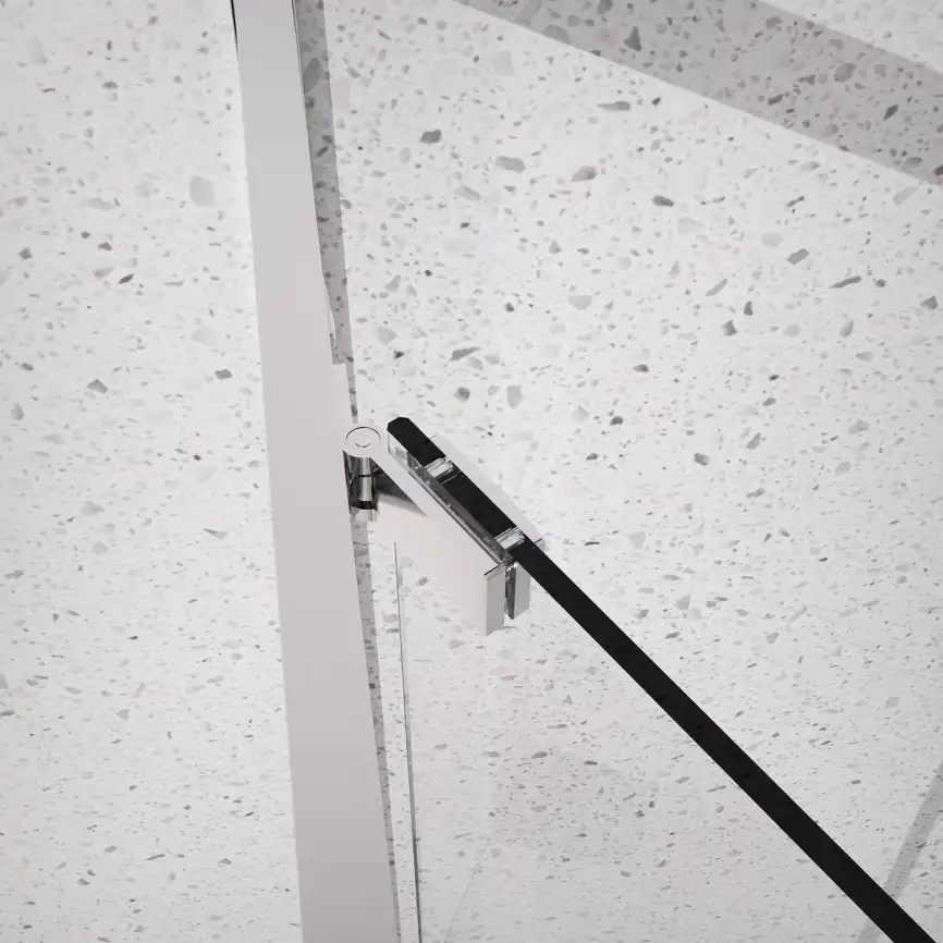 Душевой уголок Azario 90х90 AZ-L47-90-MB-CL, профиль черный матовый, стекло Прозрачное фото 7