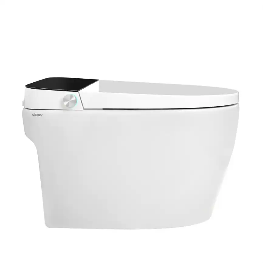 Электронный напольный унитаз-биде ABBER Bequem AC1116S, белый фото 6