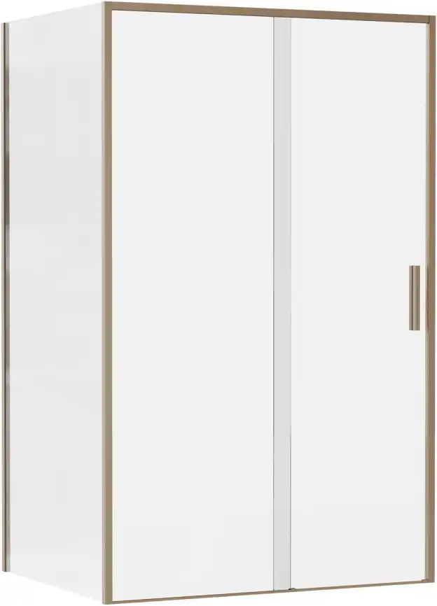 Душевой уголок Aquanet Pleasure Evo 120x90 AE65-120x90-GBT профиль золото-никель браш, прозрачное стекло фото 1