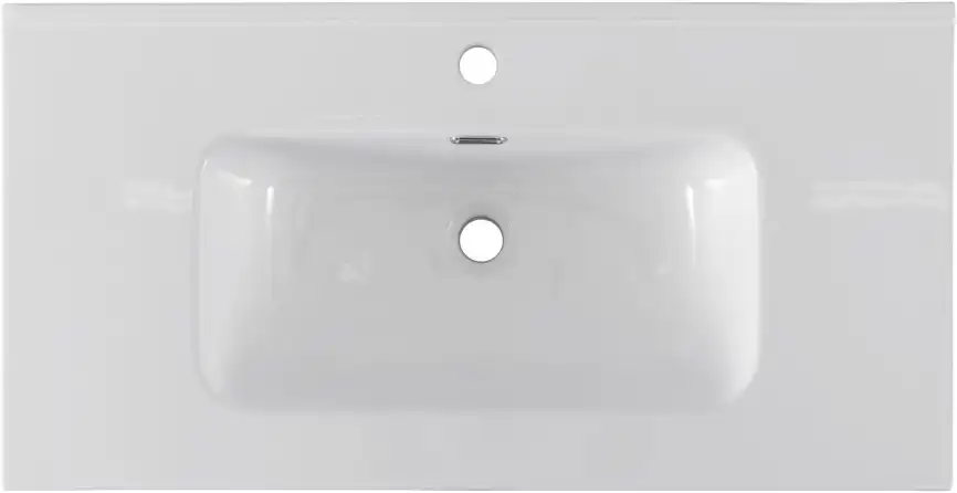 Раковина Aquanet Flat 90 284029 прямоугольная, Белая глянцевая фото 5