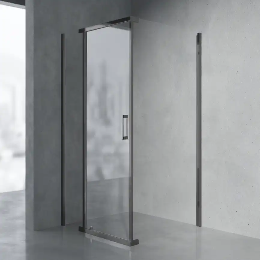 Душевой уголок AVS Фаворит 90x90 см профиль оружейная сталь, стекло прозрачное, 803-0025-195-9090-WS-T фото 1