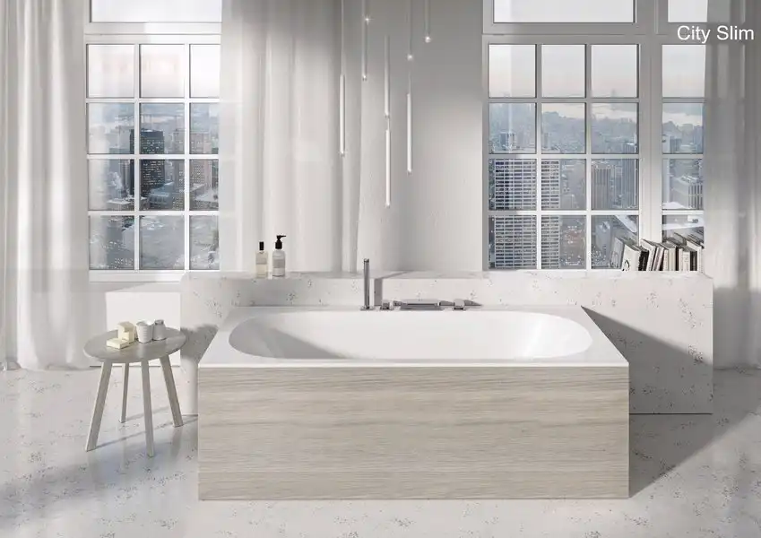 Акриловая ванна Ravak City Slim 180х80 C921300000 с тонким бортом, встраиваемая, Белая фото 2