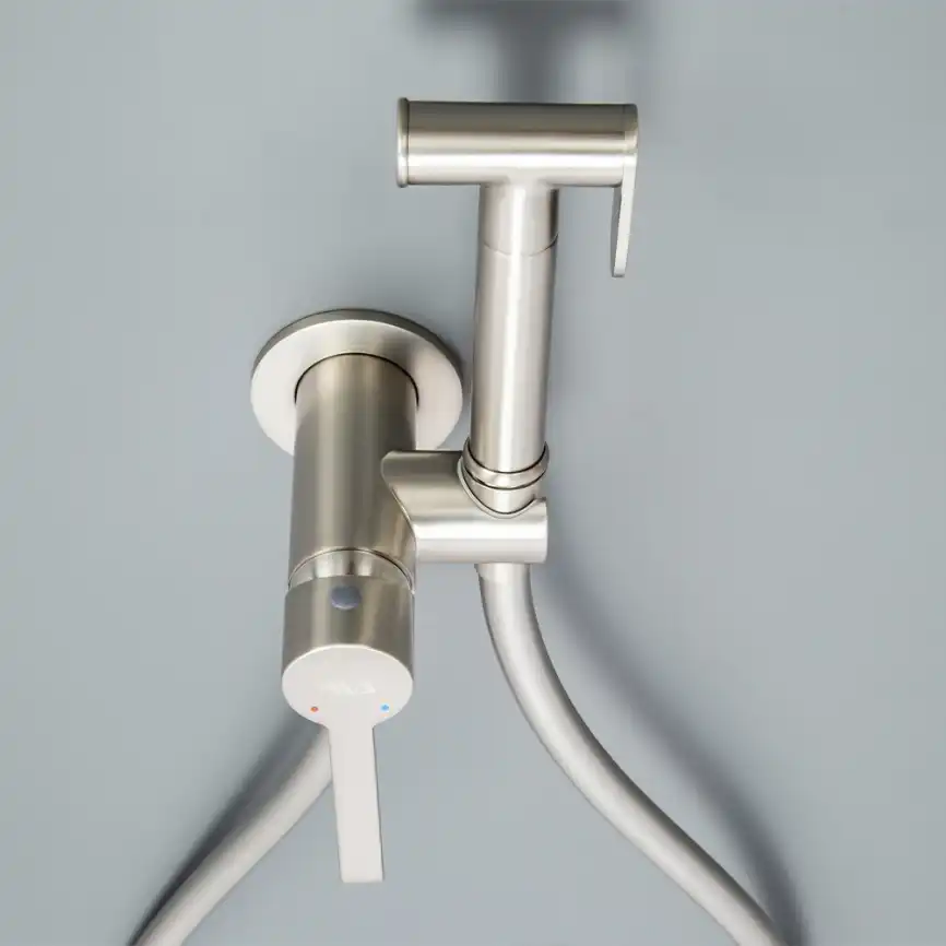 Гигиенический душ со смесителем AVS Elegant 811-431-BN, брашированный никель фото 6