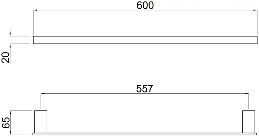 Держатель для полотенец Allen Brau Infinity 6.21011-31 черный матовый фото 2