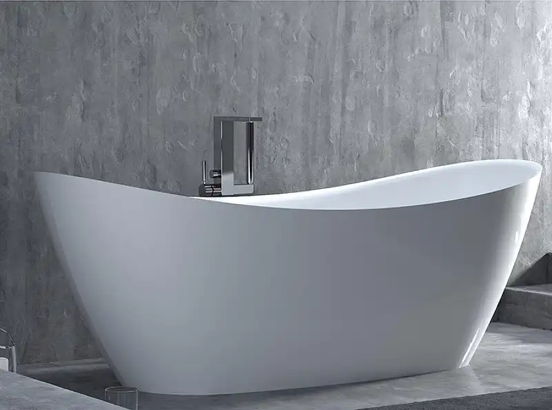 Ванна Salini NOEMI 170х75 101722M из материала S-Stone, Белая матовая фото 7