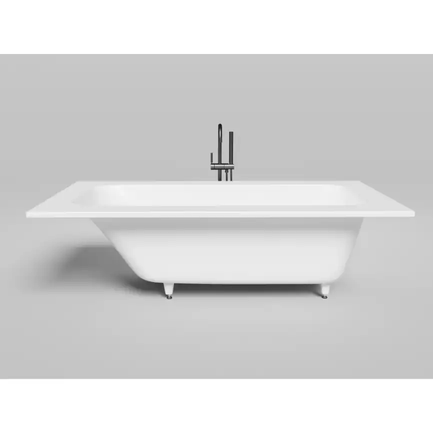 Ванна Salini ORLANDA KIT PLUS 190х100 102114M из материала S-Sense, Белая матовая фото 2