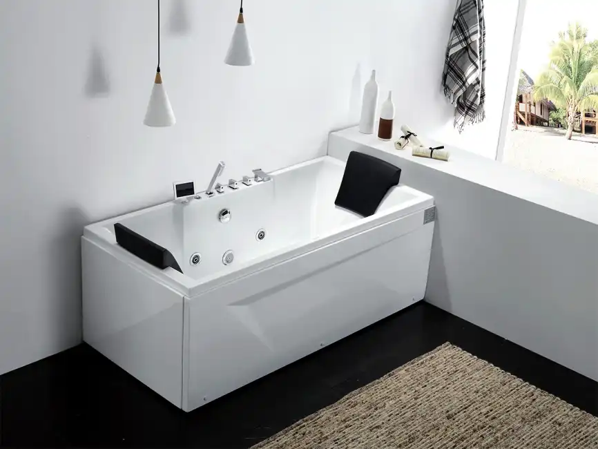 Акриловая ванна Gemy G9065 K R 175х85 с гидромассажем, правая фото 2