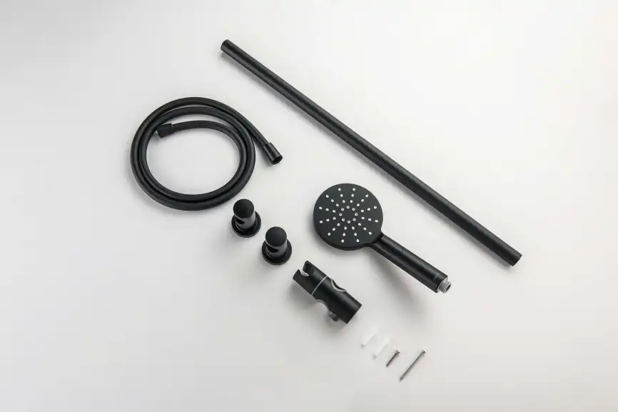 Душевой гарнитур Aquatek ОБЕРОН AQ2016MB, Черный матовый фото 7