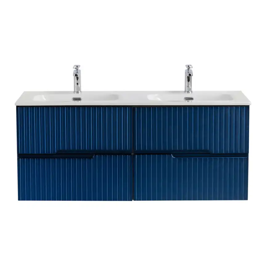 Тумба под раковину Cezares DUET-N 120 см, DUET-N-1200-4C-SO-2-SPF-P подвесная, Sapfiro фото 1